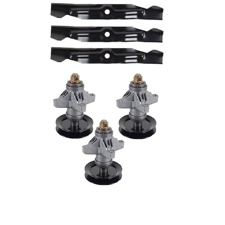 Aic Replacement Parts 50 Spindle Blade Kit Fits Cub Cadet 918-04129A 742-04068 LT1050 Before 2007 82-412-BLADES